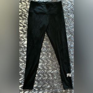 Pink Black Leggings NWT